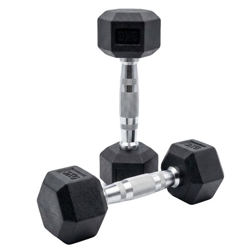 고급의냄새없는 PEV 헥사곤 덤벨, 2개, 3kg