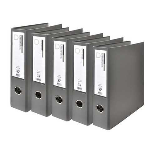 알파 합지 D링 A4 바인더 KD303 3공 5cm, 회색, 5개