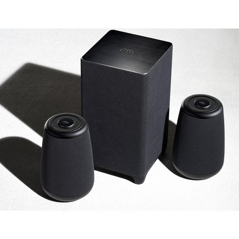호매틱스 사운드앤사운드 TWS 2.1 블루투스 무선 스피커세트 돌비 2.1 스테레오, 블랙, SOUND&SOUND