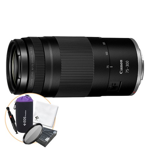 캐논 RF 75-300mm F4-5.6 + 방수파우치 +렌즈 클리닝 펜 + 슬림 MCUV 58mm 필터 + 융