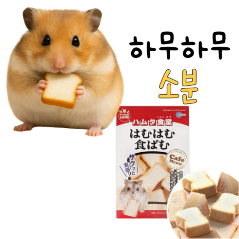 [BEST] 하무하무 식빵 햄스터 기니피그 간식, 소분(3개), 1세트