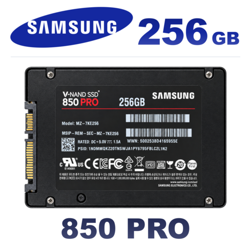 삼성전자 850 PRO SSD, MZ-7KE256B/KR, 256GB