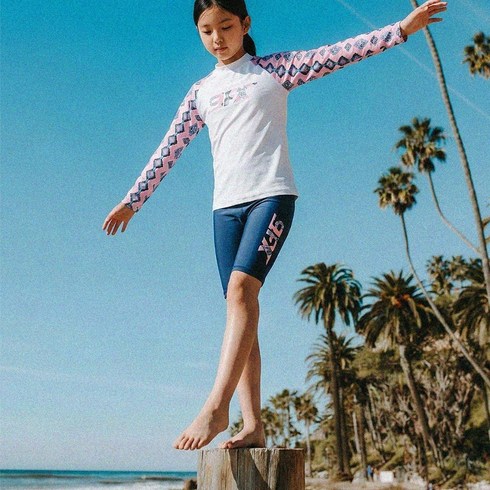 국산 초등 어린이수영복 여아 남아 아동래쉬가드 상하세트 9부 5부 이미지브릭스