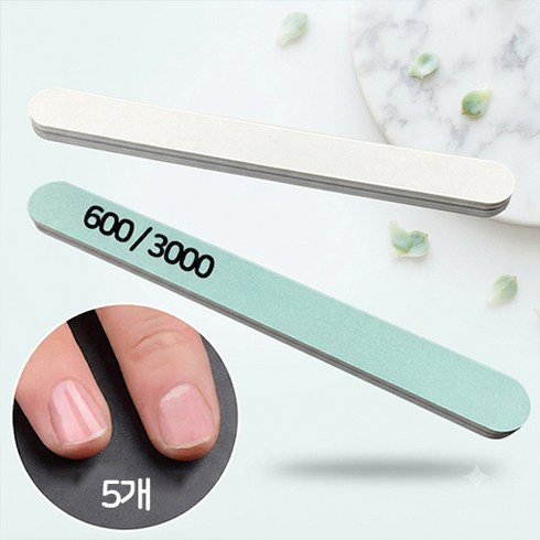 애니데코 네일 샤이닝 파일 버퍼 GRIT 600/3000, 5개