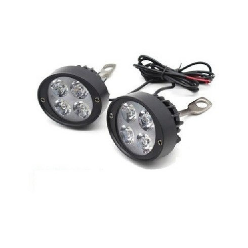 지노기업/LED 라이트/12V/24V/오토바이/트럭/유니버설/4구/85V/24W/4발/1조/선박/화물차/다용도/안개등/겸용/보트/대형트럭/전조등/스포트/집중형/램프/후진, 1개