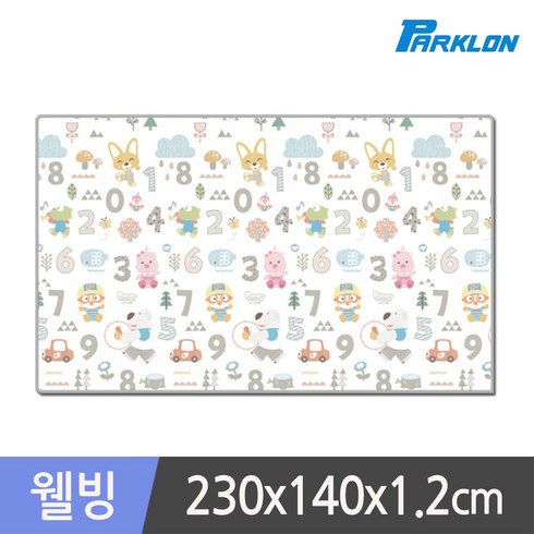파크론 웰빙 뽀로로 숫자놀이 놀이방매트, 혼합 색상