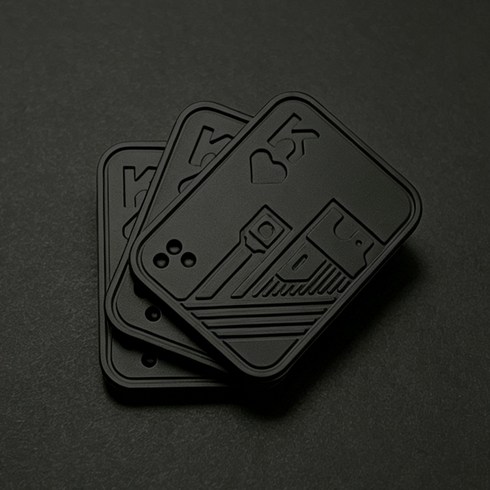 포커 푸쉬 슬라이더 KING 피젯스피너 ACE 피젯토이 손끝 놀이 키덜트, 1개, 블랙K 3단