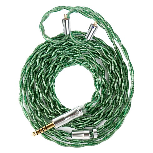Keephifi KBEAR 청강선 실버 도금 고순도 구리 HiFi 이어폰 업그레이드 케이블 For KZ TRN TANGZU 수월우, 4.4MM, 2PIN, 1개