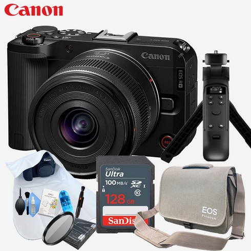 [포토리뷰이벤트] 캐논 EOS R50 V 블랙+14-30 KIT + 크리에이터 9종 패키지(아이리버 OLED 무선 슈팅그립 / 128GB), 256GB, 슈팅 그립 블랙