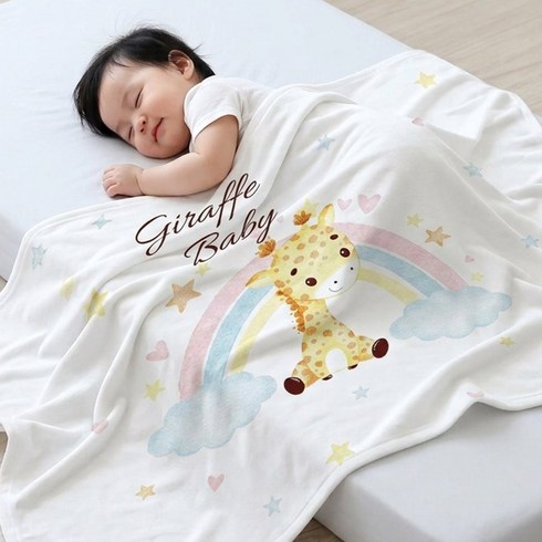 몽실이 베이비 뱀부 블랭킷 2SET, SET3(기린+공룡)