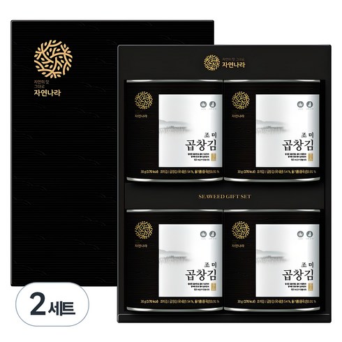 자연나라김 조미 곱창 캔김 30g 4p, 2세트