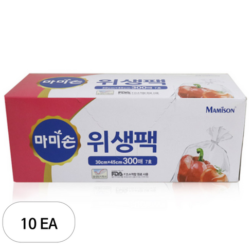 마미손 위생팩 7호 대형, 대(L), 300개입, 10개