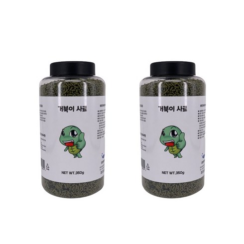 영아쿠아 거북이 전용 사료, 350g, 2개