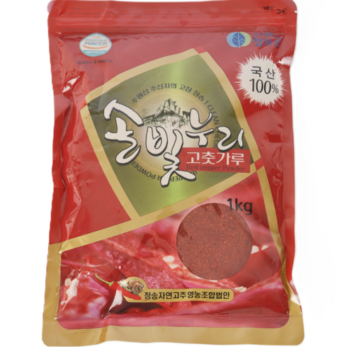 25년 국산 청송 햇 고춧가루 1kg 김장용, 1개