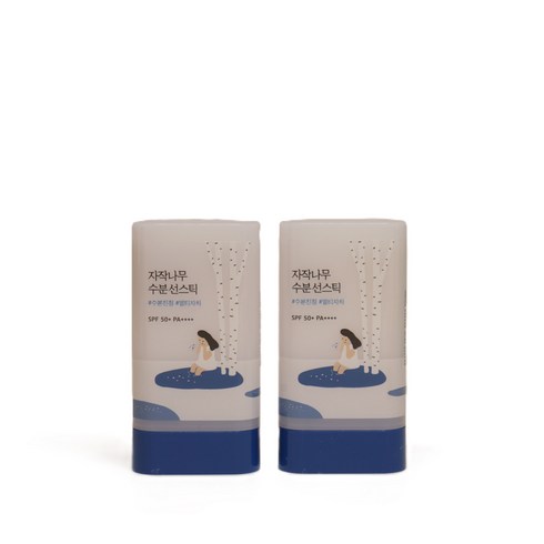 라운드랩 자작나무 수분 선스틱, 19g, 2개