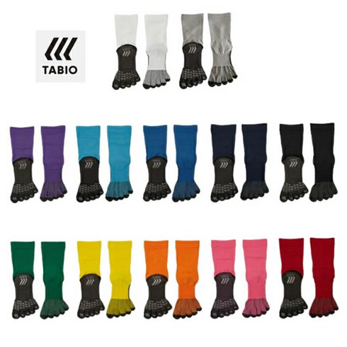 타비오 논슬립 발가락 양말 축구 풋살 미끄럼 방지 장목 SOCKS 스포츠 삭스, 화이트 L, 1개