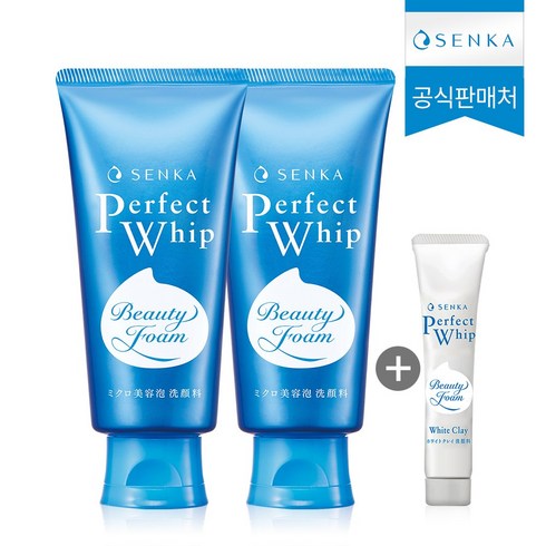 센카 퍼펙트 휩 페이셜 워시 클렌징 폼 120g 2p + 15g, 255g, 1세트