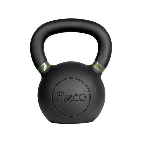 FITECO 프리미엄 케틀벨 크로스핏 전신운동, 1개, 18kg, 블랙