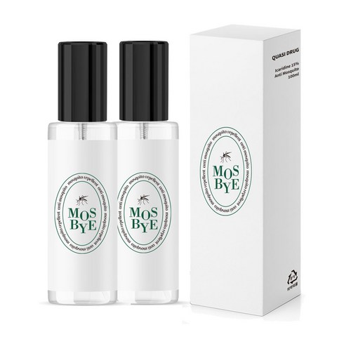 모기기피제 모스바이 이카리딘 15% 기내반입 가능, 2개, 100ml