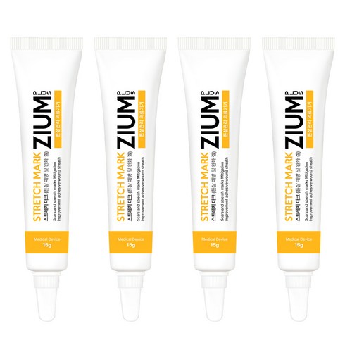 ZIUM 스트레치 마크 튼살관리 겔, 15g, 4개