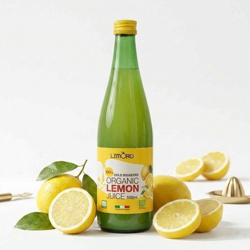 리모로 유기농 100% 레몬 착즙 주스 NFC 이탈리아산, 1개, 500ml