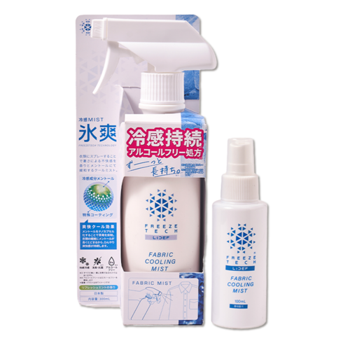 프리즈텍 일본1위 쿨링 스프레이 무알콜 자연 멘톨 냉각 성분 섬유탈취겸용, 1개, 300ml