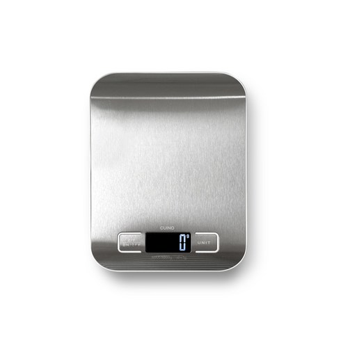 쿠이노 디지털 주방 전자저울 1kg 이유식 베이킹 계량, 주방저울-실버, 실버, 주방저울
