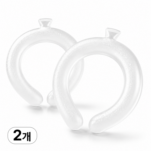 1+1 러닝크루 4세대 심리스 넥밴드 아이스 넥쿨러, 화이트, 2개