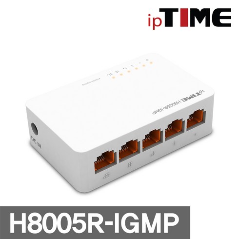 ipTIME 5포트 스위칭허브, H8005R-IGMP, 1개