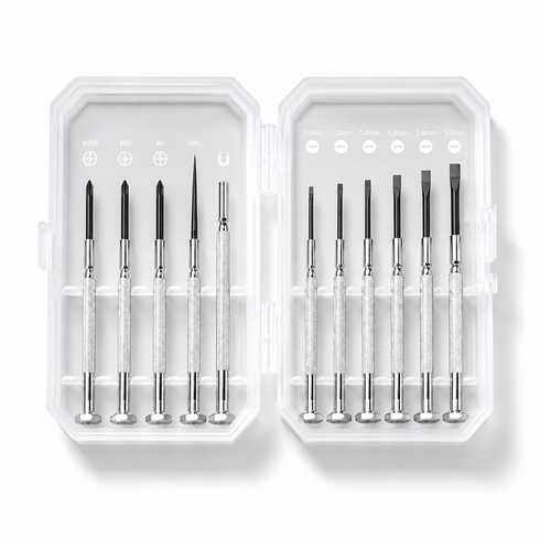 09몬 합금강 정밀 드라이버 1.0mm~3.0mm 11종, 1세트