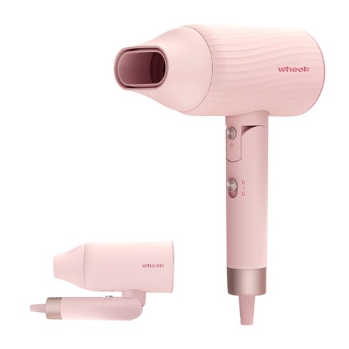 휙 접이식 헤어 드라이어 1800W WK-12, 핑크