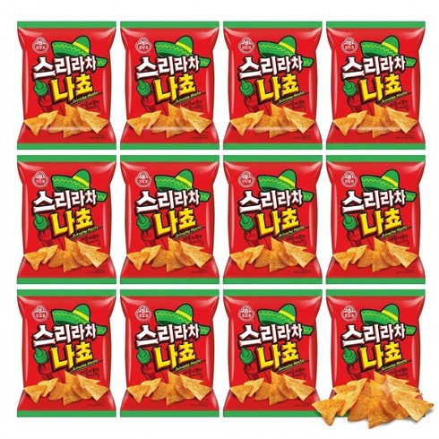 오뚜기 스리라차 나쵸, 12개, 120g