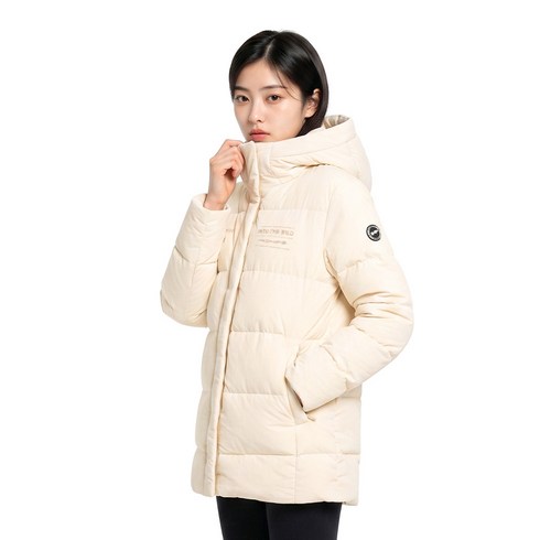 험머 여성 H3 레플리카 퀼팅 패딩 베이지