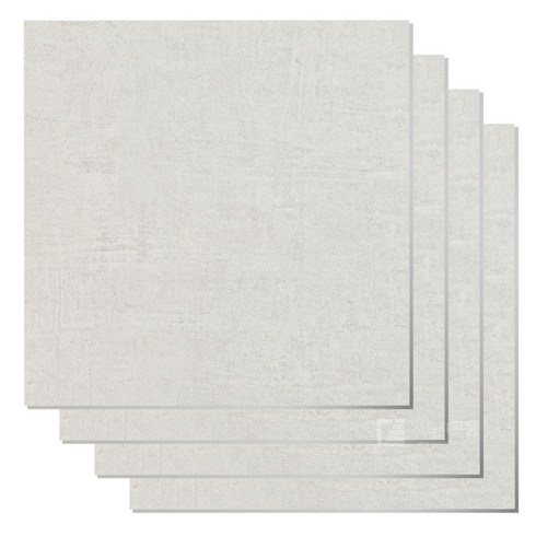 현대시트 접착식 정사각 PVC 바닥타일 두꺼운 3mm 데코타일 30X30cm 한국산, 4개, 화이트 콘크리트 무광 (HDJ-009)