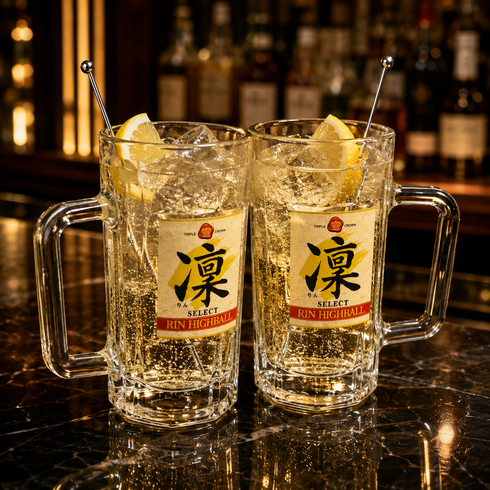 솔담 린 하이볼잔(450ml) 2개+머들러스틱 1개 세트, 1박스