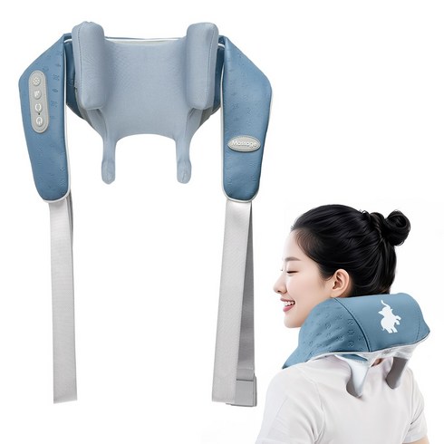 릴렉스파 목어깨 마사지기 3D텐션 목어깨 안마기, 파란색, J230