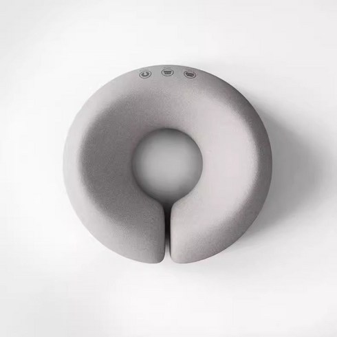 iHome 마사지 베개 미용실 엎드림 베개 회색, 1개, 그레이