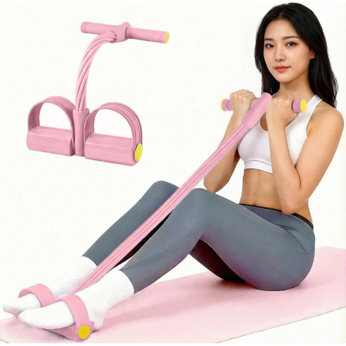 별의 바다 고탄력 홈트 스트레칭 운동 요가 근력운동고무 스포츠 밴드, 1개, 분홍색