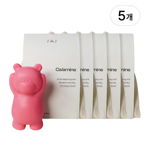 칼라민 세안비누 트러블 진정 민감피부 케어 클렌징 저자극 페이스 클렌저 데일리 세안 슬로뎃, 5세트