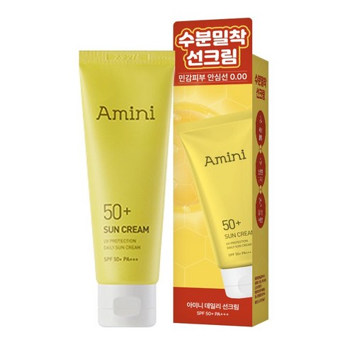 아미니 데일리 저자극 수분 선크림(SPF50+), 1개, 50ml
