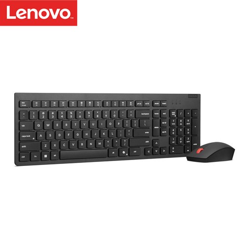 [레노버코리아정품] 레노버 무선 마우스 콤보 Lenovo Essential Wireless Combo Gen2 4X31R64475(4X31N50730 후속), 단품, 단품, 일반형