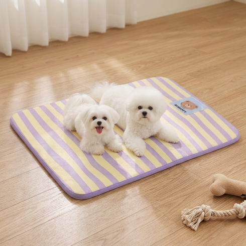 kangdarpet 강아지 고양이 분리형 사계절 쿠션매트 세탁가능, 1개, 보라색