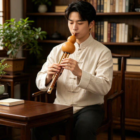 호로사 수공예 악기 전문 연주 입문용 관악기 C조, 1개, 원목색, A