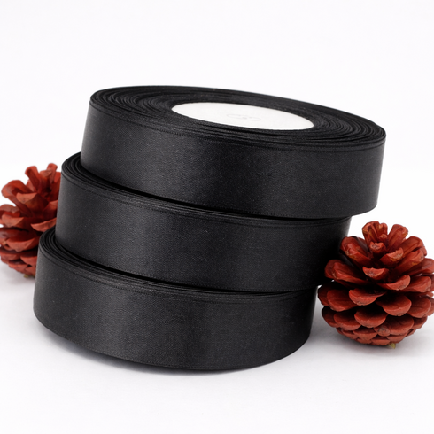 케이크 포장 끈 리본끈, 3개, 리본끈 블랙 2cm*22m