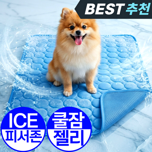 1평공간 강아지 쿨매트 아이스블루 냉감 퀼팅 패드, ICE PAD COLOR, 1개