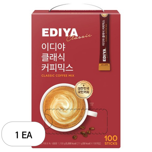 이디야 클래식 커피믹스, 11g, 1개, 100개입