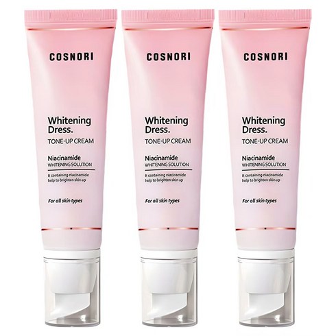 코스노리 화이트닝 드레스 톤업크림, 50ml, 3개
