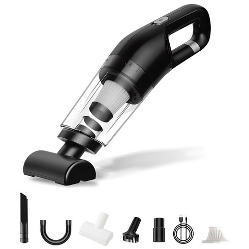 돌아라 휴대용 차량용청소기 무선 가정용 청소기, 블랙, LT-113