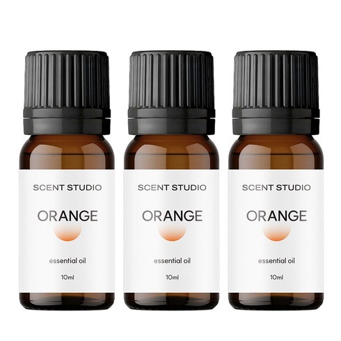 향기제작소 퓨어 에센셜오일, 3개, 10ml, 오렌지