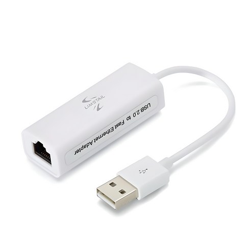 림스테일 USB 유선 랜카드 노트북용 화이트, 1개